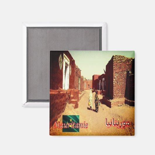 zMR.011 OUALATA, Mauritanië, Afrika, Fridge Magneet (Voorkant / Achterkant)