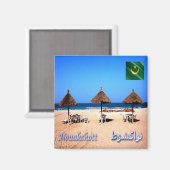 zMR.015 NOUAKCHOTT Beach, Mauritanië, Afrika,Fridg Magneet (Voorkant / Achterkant)