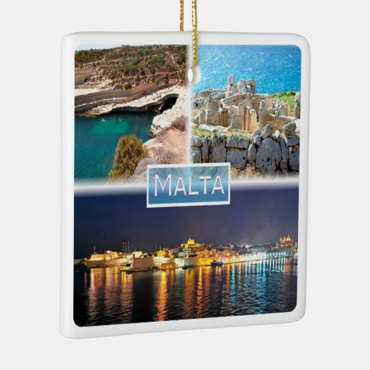 zMT003 PETER D POOL MNAJDRA BY NACHT Malta, Keramisch Ornament (Rechts)