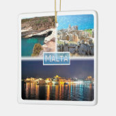 zMT003 PETER D POOL MNAJDRA BY NACHT Malta, Keramisch Ornament (Links)