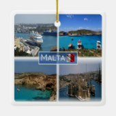zMT005 THE BLUE LAGOON, Malta, Keramisch Ornament (Achterkant)