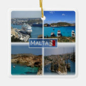 zMT005 THE BLUE LAGOON, Malta, Keramisch Ornament (Voorkant)