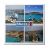 zMT005 THE BLUE LAGOON, Malta, Tegeltje (Voorkant)