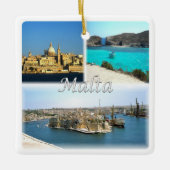 zMT006 VALLETTA, Malta, Europa, Keramisch Ornament (Voorkant)