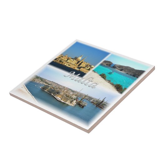 zMT006 VALLETTA, Malta, Europa, Tegeltje (Zijkant)