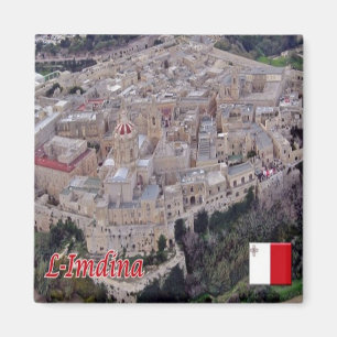 zMT009 MDINA SkyLine, Malta, Fridge Magneet