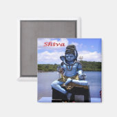 zMU004 MAURITIUS, God Shiva, Afrika, Fridge Magneet (Voorkant / Achterkant)