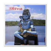 zMU004 MAURITIUS, God Shiva, Afrika, Tegeltje (Voorkant)