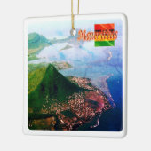 zMU007 MAURITIUS, Uitzicht, Afrika, Keramisch Ornament (Links)