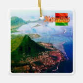 zMU007 MAURITIUS, Uitzicht, Afrika, Keramisch Ornament (Voorkant)