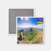 zMU008 MAURITIUS, Panorama, Afrika, Fridge Magneet (Voorkant / Achterkant)