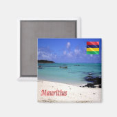 zMU026 MAURITIUS, Deer Island, Africa, Fridge Magneet (Voorkant / Achterkant)