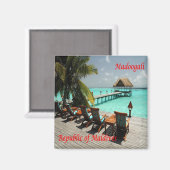 zMV016 MADOOGALI, Maldiven, Azië, Fridge Magneet (Voorkant / Achterkant)