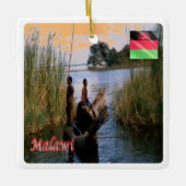 zMW004 MALAWI, L. Chiuta, Afrika, Keramisch Ornament (Voorkant)
