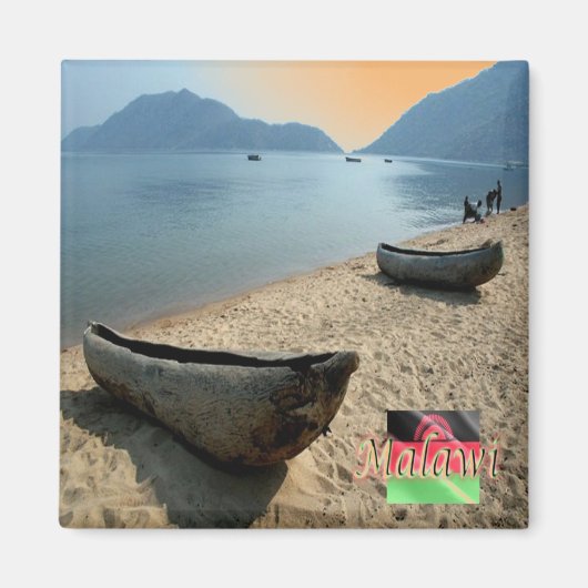 zMW005 MALAWI, Malawi-meer, Afrika, Fridge Magneet (Voorkant)