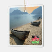 zMW005 MALAWI, Malawimeer, Afrika, Keramisch Ornament (Links)