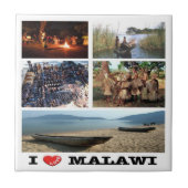 zMW009 MALAWI I Love, Mozaïek, Afrika, Tegeltje (Voorkant)