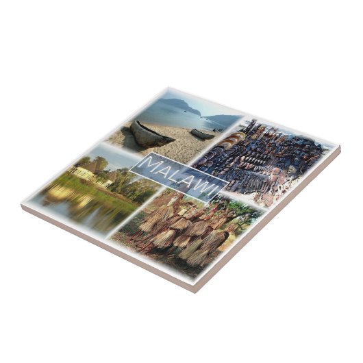 zMW010 MALAWI, Mozaïek, Afrika, Tegeltje (Zijkant)