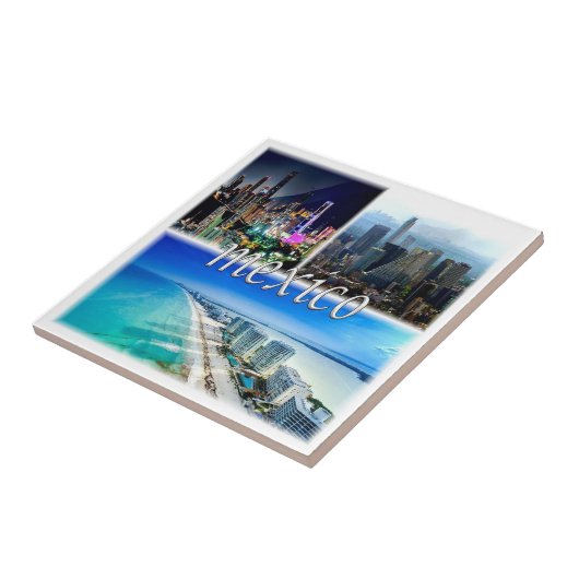 zMX004 MEXICO, Mozaïek, Amerika, Tegeltje (Zijkant)