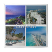 zMX005 CANCUN, Mozaïek, Mexico, Amerika, Tegeltje (Voorkant)