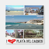 zMX007 MEXICO, Playa Del Carmen I Love, Fridge Magneet (Voorkant)