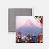 zMX010 MEXICO, Puebla, Iglesias Volcan, Fridge Magneet (Voorkant / Achterkant)