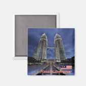 zMY005 PETRONAS TWIN TOWERS, Kuala Lampur, Fridge Magneet (Voorkant / Achterkant)
