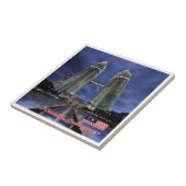 zMY005 PETRONAS TWIN TOWERS, Kuala Lampur, Tegeltje (Zijkant)