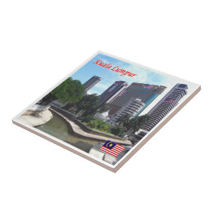 zMY008 MASJID JAMEK Kuala Lumpur, Maleisië Tegeltje