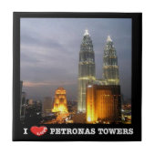 zMY010 ik hou van PETRONAS TOWER, Kuala Lumpur, Tegeltje (Voorkant)