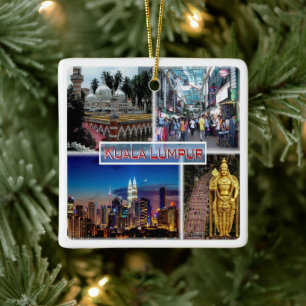 zMY014 Petaling Street KUALA LUMPUR Jamek Mosque Keramisch Ornament