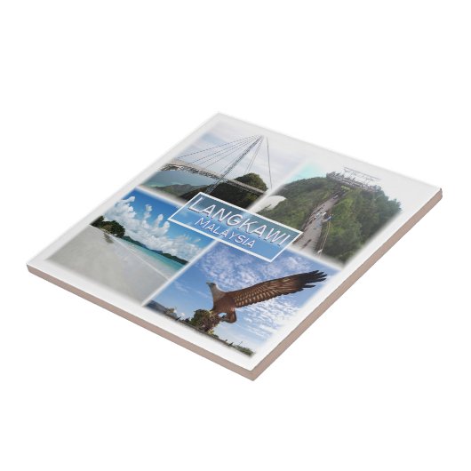 ZMY015 Kedah-strand, LANGKAWI, Maleisië, Tegeltje (Zijkant)