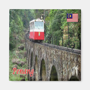 ZMY018 Hill Funicular Railway PENANG, Maleisië, Magneet