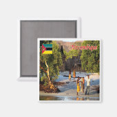 zMZ005 MOZAMBIQUE, Panorama, Afrika, Fridge Magneet (Voorkant / Achterkant)