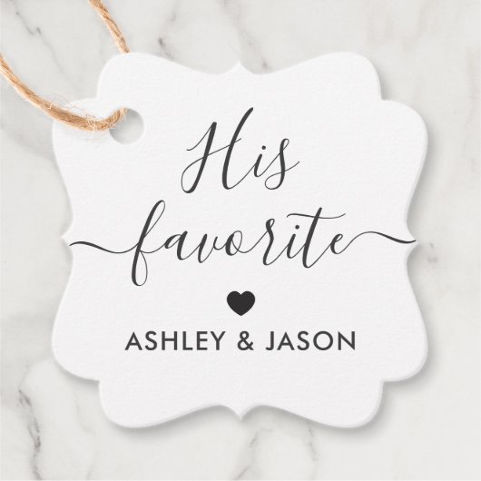 Z'n favoriete pleisterlabel voor bruiloft Welkomst Bedankjes Labels (Voorkant)