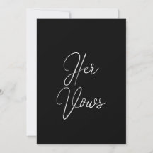 Z'n Kaart | Wedding Vow Booklet for Groom