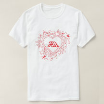Z'n paren Valentijnse T-shirt