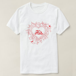 Z'n paren Valentijnse T-shirt