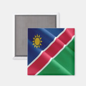 zNA002 NAMIBIA, Waving Flag, Afrika, Fridge Magneet (Voorkant / Achterkant)