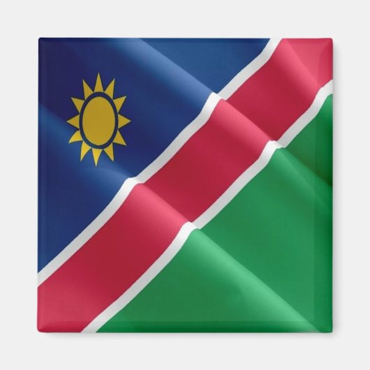 zNA002 NAMIBIA, Waving Flag, Afrika, Fridge Magneet (Voorkant)