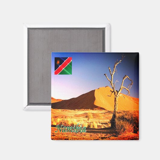 zNA004 NAMIBIA woestijn, Afrika, Fridge Magneet (Voorkant / Achterkant)