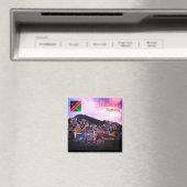 zNA006 WINDHOEK van Night, Namibië, Afrika, Fridge Magneet (Insitu (Vaatwasser))