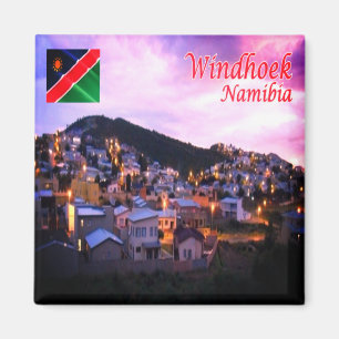 zNA006 WINDHOEK van Night, Namibië, Afrika, Fridge Magneet