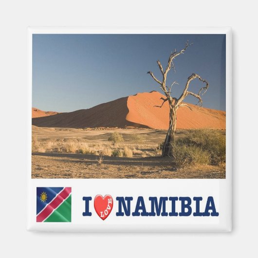 zNA008 NAMIBIA I Love, Africa, Fridge Magneet (Voorkant)