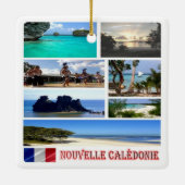 zNC003 NEW CALEDONIA, mozaïek, Oceanië, Keramisch Ornament (Achterkant)