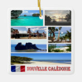 zNC003 NEW CALEDONIA, mozaïek, Oceanië, Keramisch Ornament (Voorkant)