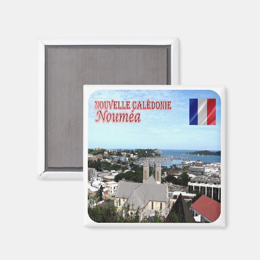zNC004 NOUMEA, NIEUW-CALEDONIË, Oceanië, Fridge Ma Magneet (Voorkant / Achterkant)