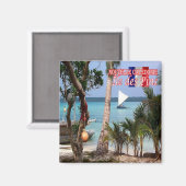 zNC009 ILE DES PINS, New Caledonia, Fridge Magneet (Voorkant / Achterkant)