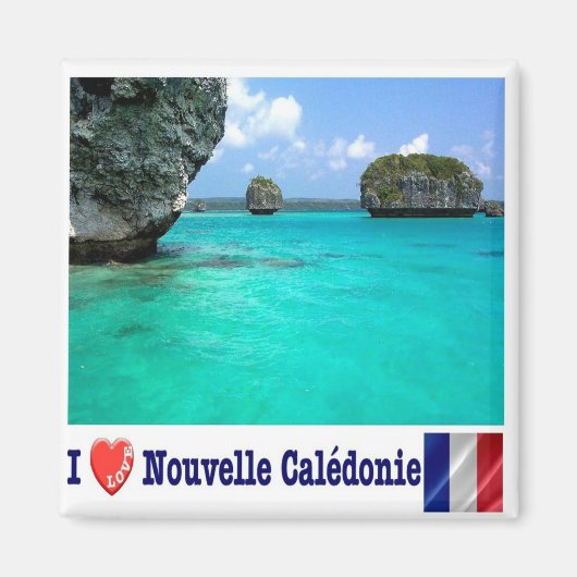 zNC010 ILE DES PINS, NEW CALEDONIA I Love, Fridge Magneet (Voorkant)