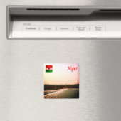 zNE005 NIGER,River Barriage Nimaey, Afrika, Fridge Magneet (Insitu (Vaatwasser))